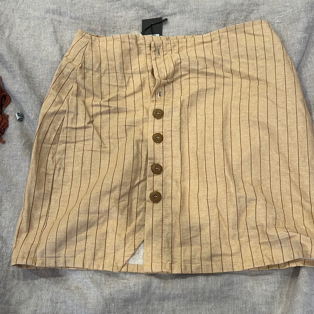 Button Down Skirt XS
